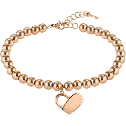 Boss Jewellery Ladies Rose Gold Bead Bracelet 1580076