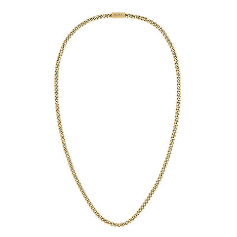 Boss Jewellery Yellow Gold Plated Mens Chain 1580173