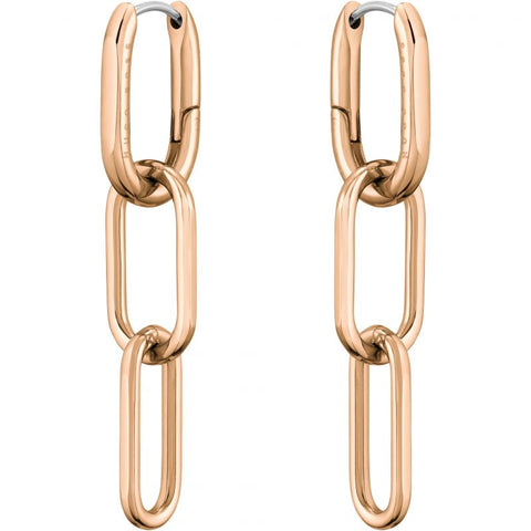 Boss Jewellery Ladies Rose Gold Plated Drop Earrings 1580202