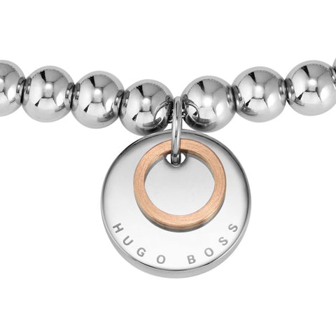 Hugo Boss Jewellery Ladies Stainless Steel Bead Bracelet 1580227