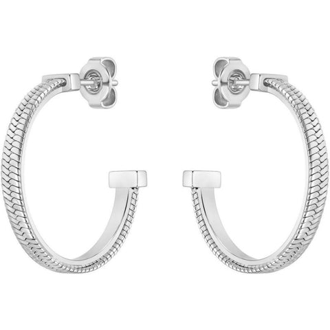 Boss Jewellery Ladies Stainless Steel Hoop Earrings 1580482
