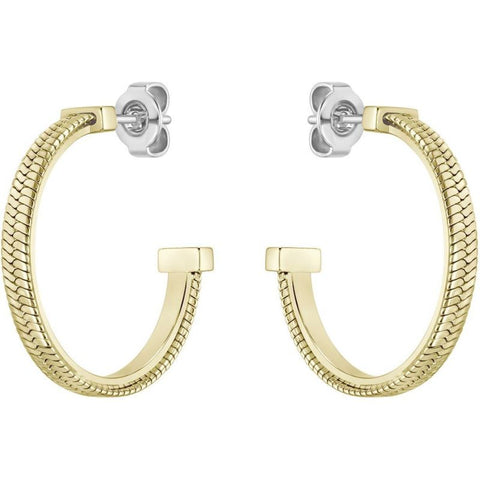 Boss Jewellery Ladies Gold Plated Hoop Earrings 1580483