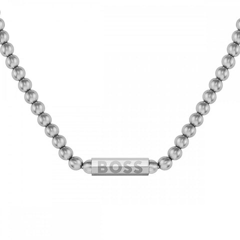 Boss Jewellery Sphere Metal Mens Beaded Chain 1580656