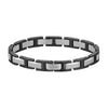 Boss Jewellery Nolan Black IP and Stainless Steel Mens Bracelet 1580794