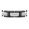 Boss Jewellery Nolan Black IP and Stainless Steel Mens Bracelet 1580794