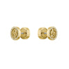 BOSS Jewellery Ladies Double B Divine Gold Tone Stud Earrings 1580826