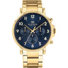 Tommy Hilfiger Daniel Yellow Gold Plated Day Date Mens Watch 1710384