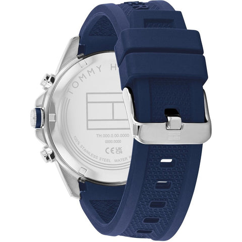 Tommy Hilfiger Silicone Strap Mens Day Date Watch 1710649