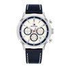 Tommy Hilfiger Kent Blue Leather Strap Mens Watch 1710751