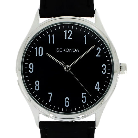 Sekonda Black Dial Mens Strap Watch 1777 | H&H Jewellers Cheshire