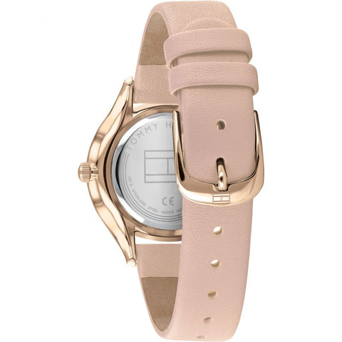 Tommy Hilfiger Pink Leather Strap Ladies Watch 1782215