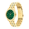 Tommy Hilfiger Jade Green Dial Gold Plated Bracelet Ladies Watch 1782799