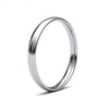 9ct White Gold Traditional Court 2.5mm Polished Ladies Wedding Ring | H&H