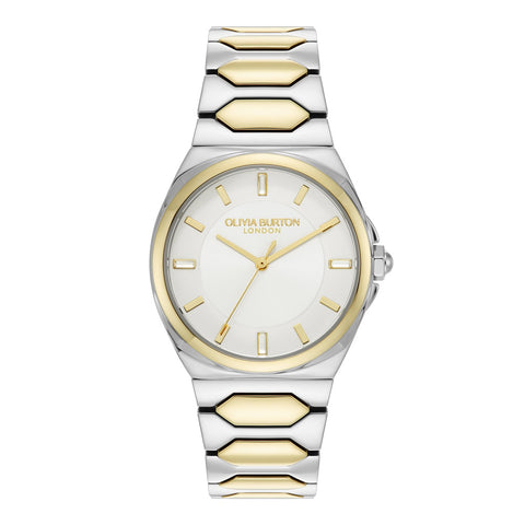 Olivia Burton Sports Luxe Lustre Two Tone Ladies Watch 24000203