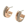 Olivia Burton Entwine Rose Gold Hoop Earrings 24100009