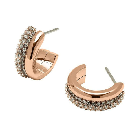 Olivia Burton Entwine Rose Gold Hoop Earrings 24100009