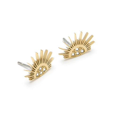 Olivia Burton Gold Plated Celestial Sun Stud Earrings 24100166