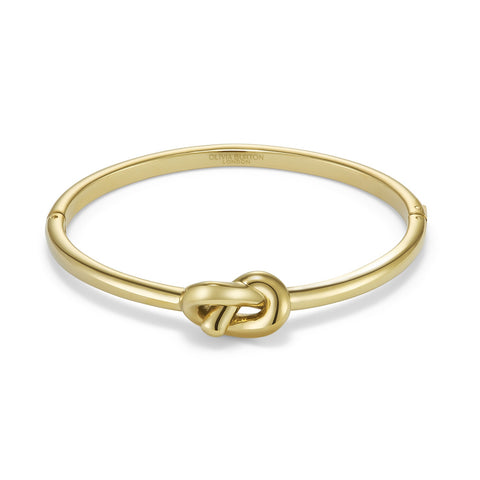 Olivia Burton Classic Lovers Knot Gold Plated Bangle 24100223