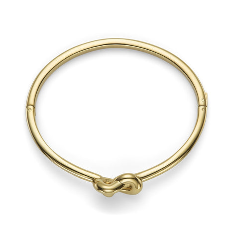 Olivia Burton Classic Lovers Knot Gold Plated Bangle 24100223