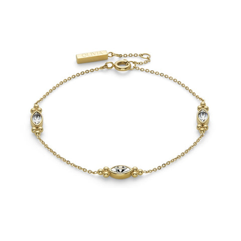 Olivia Burton Classic Dainty Gold Plated Bangle 24100280