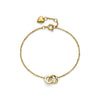 Olivia Burton Kindred Interlink Heart Gold Plated Bracelet 24100553