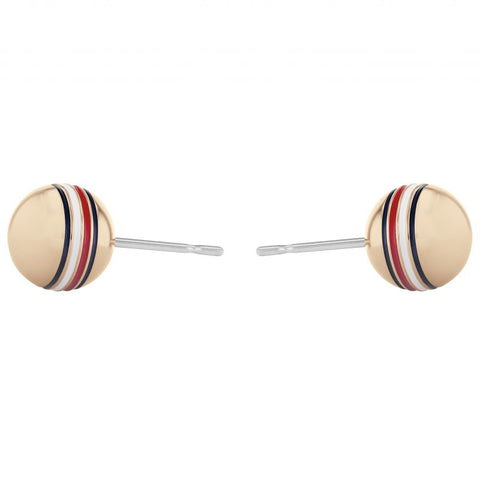 Tommy Hilfiger Gold Plated Orb Ladies Earrings 2780519