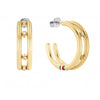 Tommy Hilfiger Ladies Hardware Gold Plated Hoop Earrings 2780615