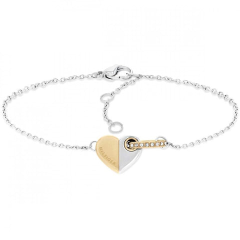 Tommy Hilfiger Ladies Two Tone Heart Bracelet 2780880