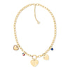 Tommy Hilfiger Gold Plated Heart Charms Ladies Necklace 2781065