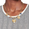 Tommy Hilfiger Gold Plated Heart Charms Ladies Necklace 2781065