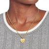 Tommy Hilfiger Gold Plated Heart Charm Ladies Necklace 2781091