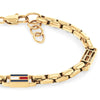 Tommy Hilfiger 3D Flag Metal Gold Plated Mens Bracelet 2790675