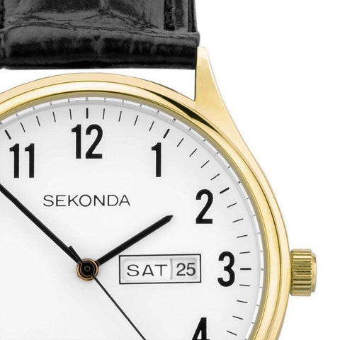 Sekonda Ladies Classic Easy Reader Leather Strap Watch 30123