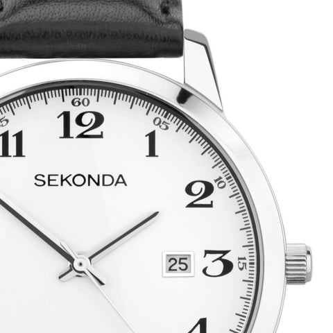 Sekonda Classic Easy Reader Leather Strap Mens Watch 30129