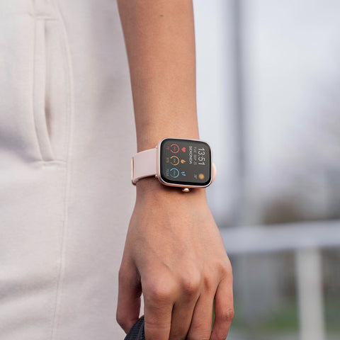 Sekonda Motion Plus Smart Watch Rose Gold Case Pink Silicone Strap 30224