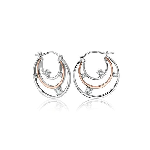 Clogau Awyr Y Nos Hoop Earrings