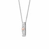 Clogau Cariad Sparkle Silver Drop Pendant and Chain Necklace 3SCCBP01