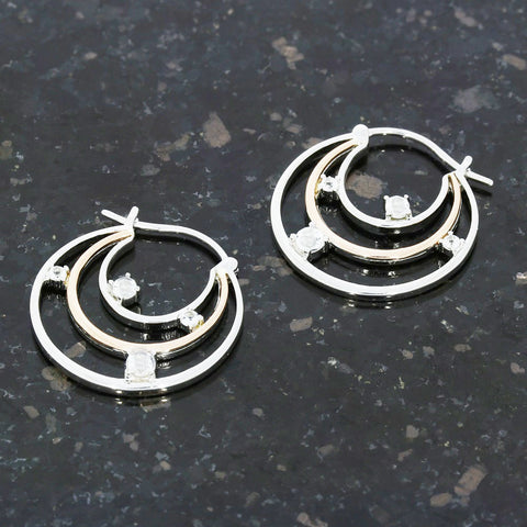 Clogau Awyr Y Nos Hoop Earrings