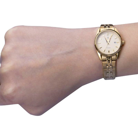 Accurist Gold Tone Bracelet Ladies Watch 8240 | H&H Family Jewellers