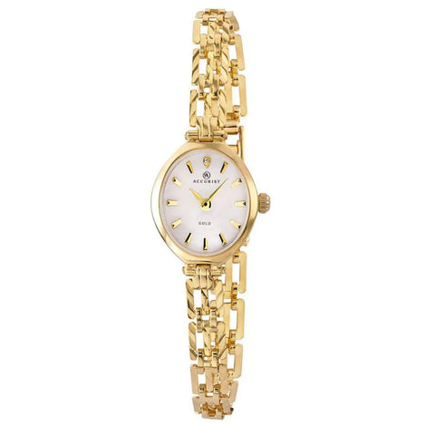 Accurist 9ct Gold Ladies Bracelet Watch 8801