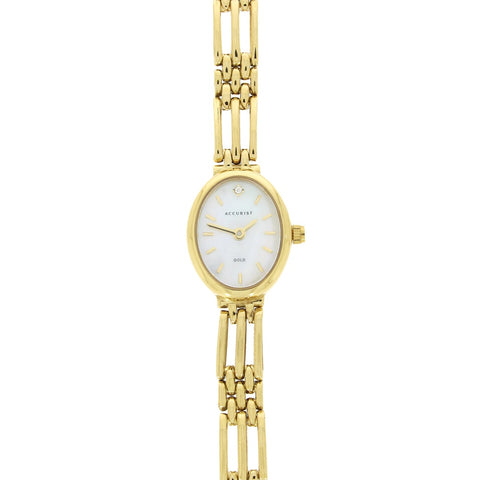 Accurist 9ct Gold Ladies Bracelet Watch 8803