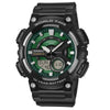 Casio Green Face Series Telememo 30 Mens Watch AEQ-110W-3A2VEF