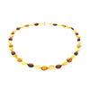 Amber Oval Multi Coloured Necklace AM056 | H&H Jewellers