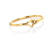 Ava & Sky Stainless Steel Gold Plated Linked Heart Bangle ASC0019
