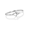 Ava & Sky Stainless Steel Linked Heart Bangle ASC0020