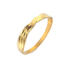 Ava & Sky Stainless Steel Gold Plated Twisted Ribbon Bangle ASC0021