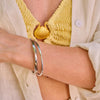 Ava & Sky Stainless Steel Twist Bangle ASC0024