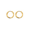 Ava & Sky Stainless Steel Gold Plated Twist Hoop Earrings ASE0001