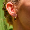 Ava & Sky Stainless Steel Gold Plated Hoop Earrings ASE0017