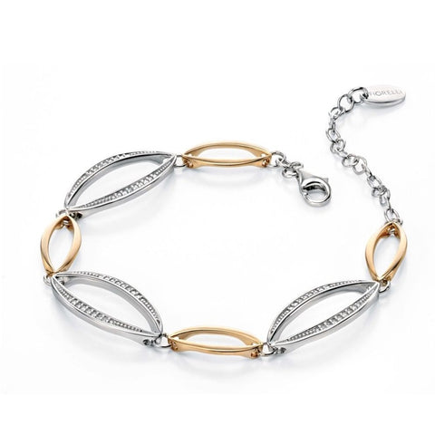 Fiorelli Silver Open Marquise Shaped Bracelet B4389C